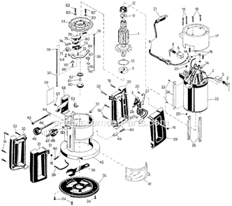 Page A Diagram and Parts List for TS600 Type 1 Black and Decker Router